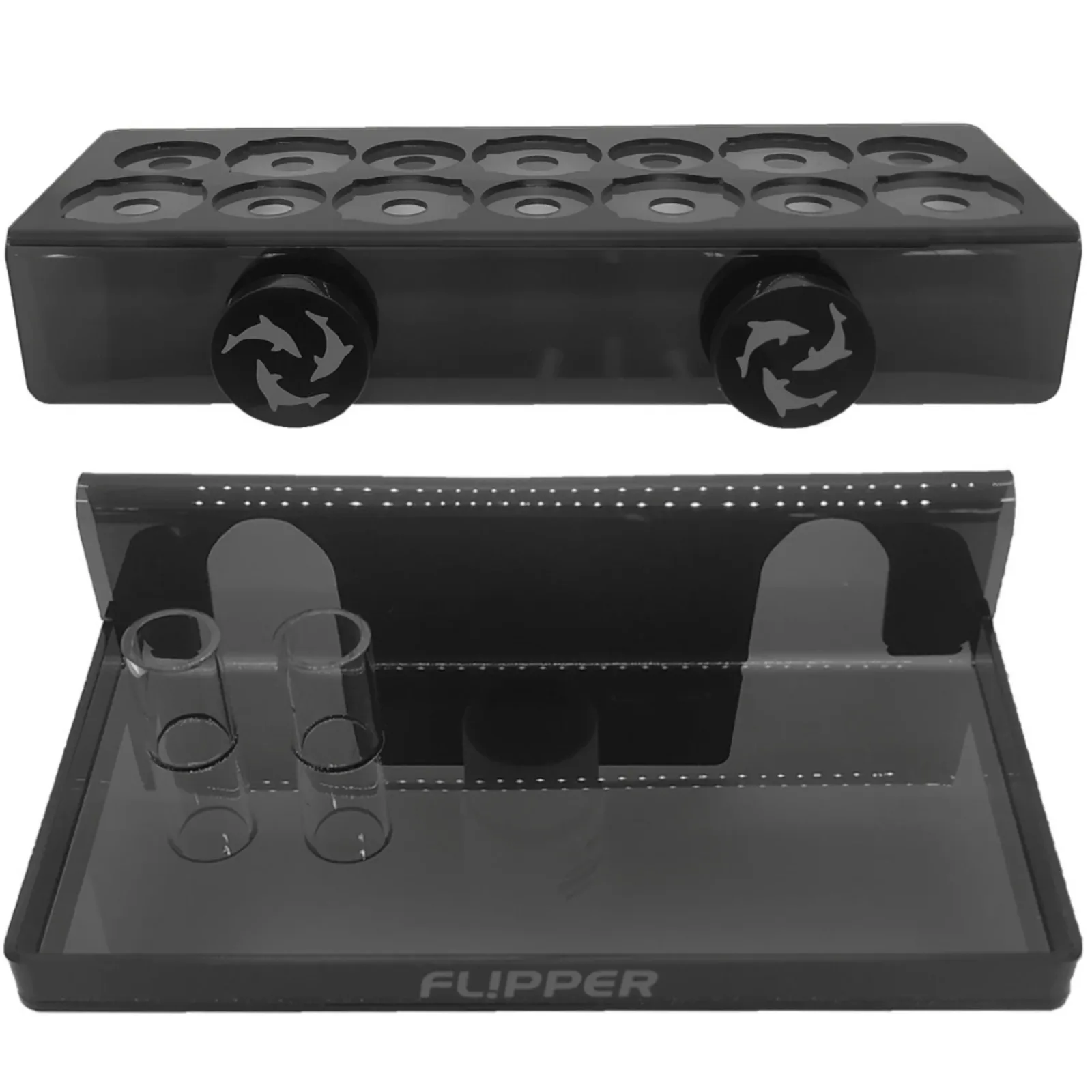Flipper Cleaner Frag Station with Clip-On Utility Shelf Magnetic