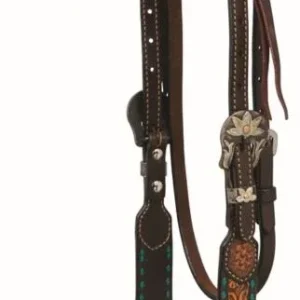 Floral Buckstitch B/Band Headstall