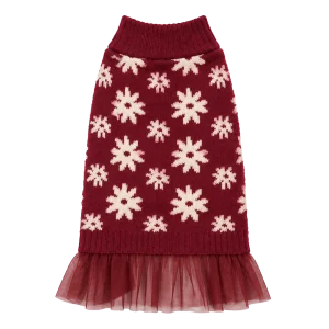 FLORAL SWEATER DRESS