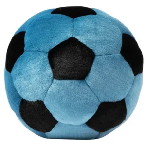 Fluff & Tuff Blue Soccer Ball Plush Dog Toy