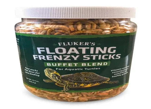 Fluker's Buffet Blend Aquatic Turtles Floating Frenzy Sticks Freeze Dried Food 11.5 oz - Image 2