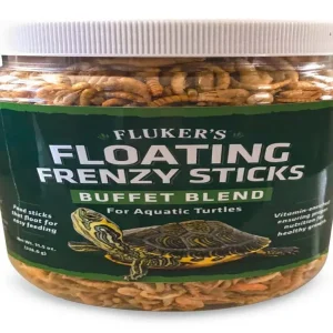 Fluker's Buffet Blend Aquatic Turtles Floating Frenzy Sticks Freeze Dried Food 11.5 oz