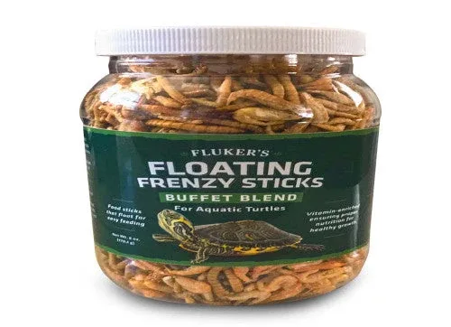 Fluker's Buffet Blend Aquatic Turtles Floating Frenzy Sticks Freeze Dried Food 6 oz - Image 2