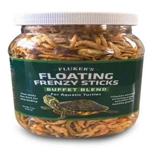 Fluker's Buffet Blend Aquatic Turtles Floating Frenzy Sticks Freeze Dried Food 6 oz