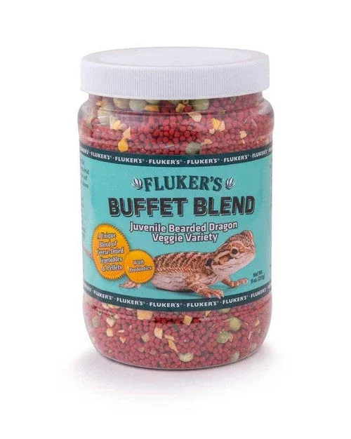 Fluker's Buffet Blend Juvenile Bearded Dragon Veggie Variety Freeze Dried Food 9 oz - Image 2