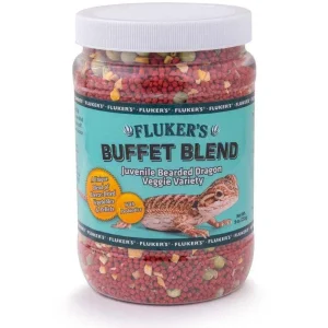 Fluker's Buffet Blend Juvenile Bearded Dragon Veggie Variety Freeze Dried Food 9 oz