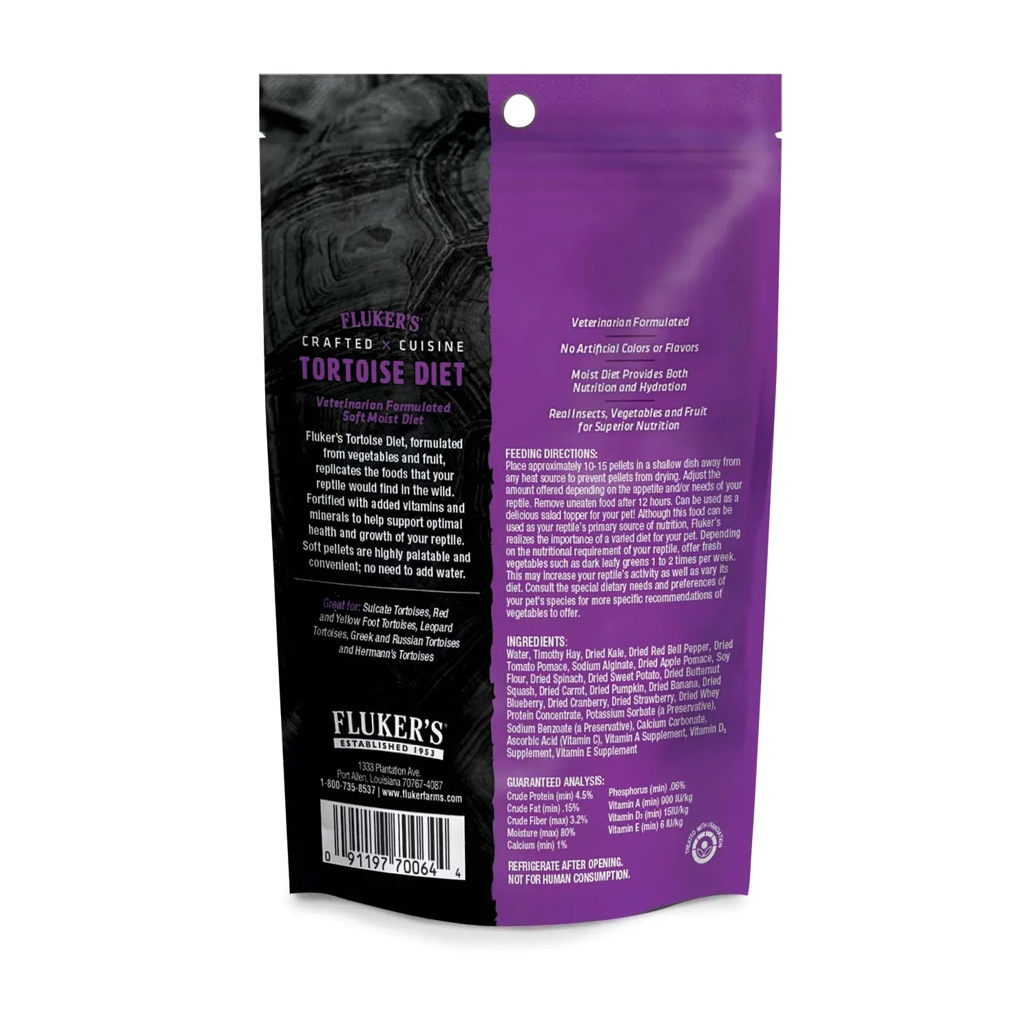 Fluker's Crafted Cuisine Semi Moist Diet - Tortoise - Image 2