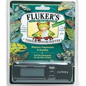Fluker's Digital Thermo-Hygrometer Black