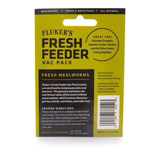 Fluker's Fresh Feeder Vac Pack Reptile Food Mealworms .7 Ounces - Image 2