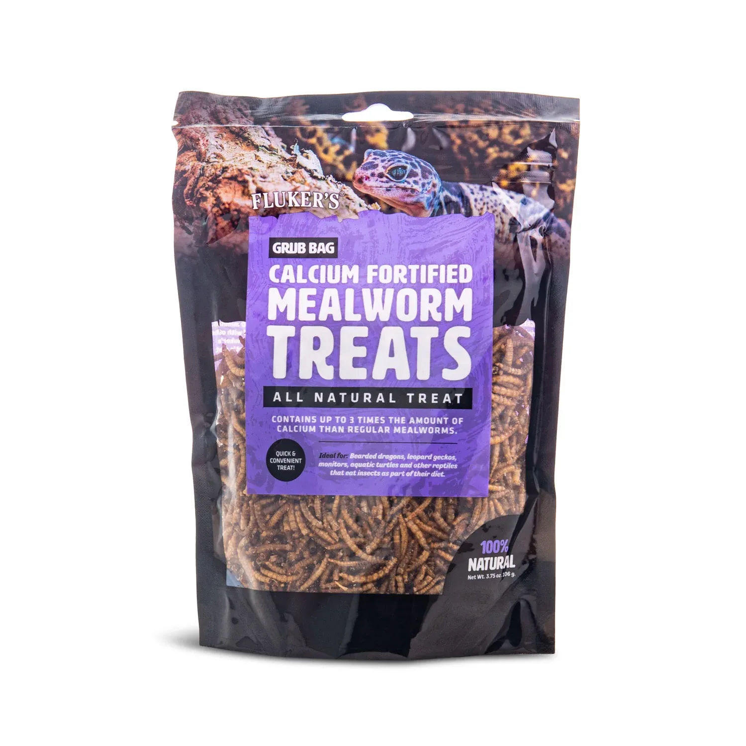 Fluker's Grub Bag Mealworm Calcium Fortified Treats 3.75 oz