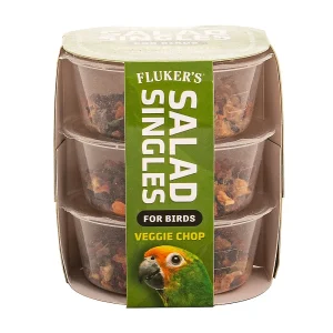 Fluker's Salad Singles Veggie Chop Blend for Birds 0.65 oz, 3 pk