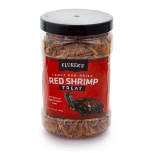 Fluker's Sun-Dried Red Shrimp Reptile Treat 10 Ounces