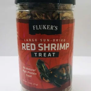 Fluker's Sun-Dried Red Shrimp Reptile Treat 2.5 Ounces