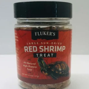 Fluker's Sun-Dried Red Shrimp Reptile Treat .6 Ounces