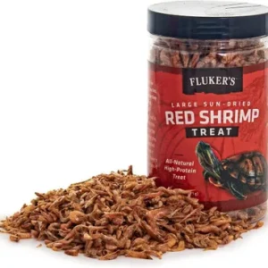 Fluker's Sun-Dried Red Shrimp Reptile Treat Large 2.5oz