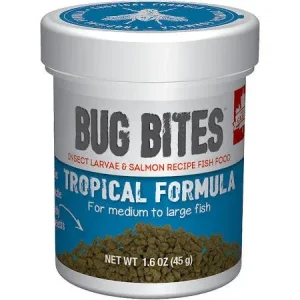 Fluval Bugbites Medium Large Tropical Fish Granules 1.6oz A6578{L+7}
