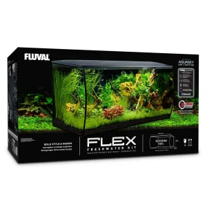 Fluval Flex 32.5 gal Aquarium Kit, Black SD-3