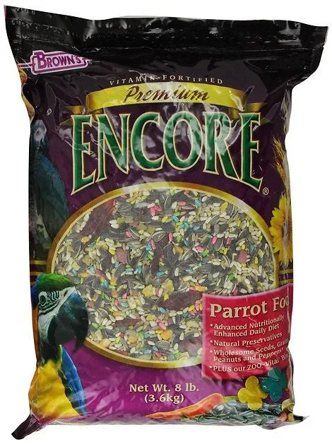 FM Brown's Encore Premium Parrot Food 8lb C=4 {L-1} 423308 - Image 2