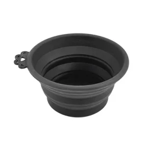 Fog City Pet Black Collapsible Silicone Travel Dog Bowl