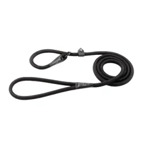 Fog City Pet Black Lasso Rope Slip Dog Leash