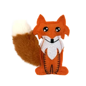 Fog City Pet Felt Fox Catnip Cat Toy