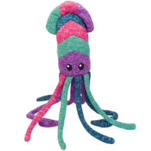 Fog City Pet Knitted Giant Squid Plush Dog Toy