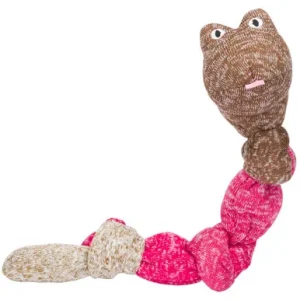 Fog City Pet Warm Toned Snake Plush Dog Toy