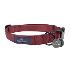 Fog City Pet Wine Red Daily Wear Dog Collar