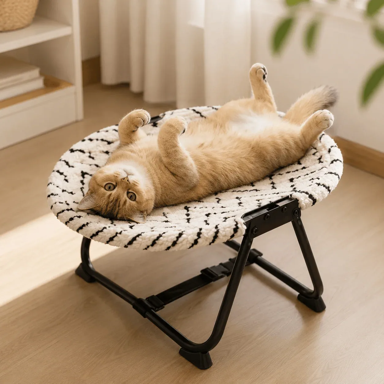 Foldable Elevated Cat Hammock Bed - Image 2