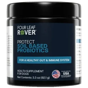 Four Leaf Rover Protect Soil Based Probiotics For Healthy Gut & Immune System Dog Supplement
