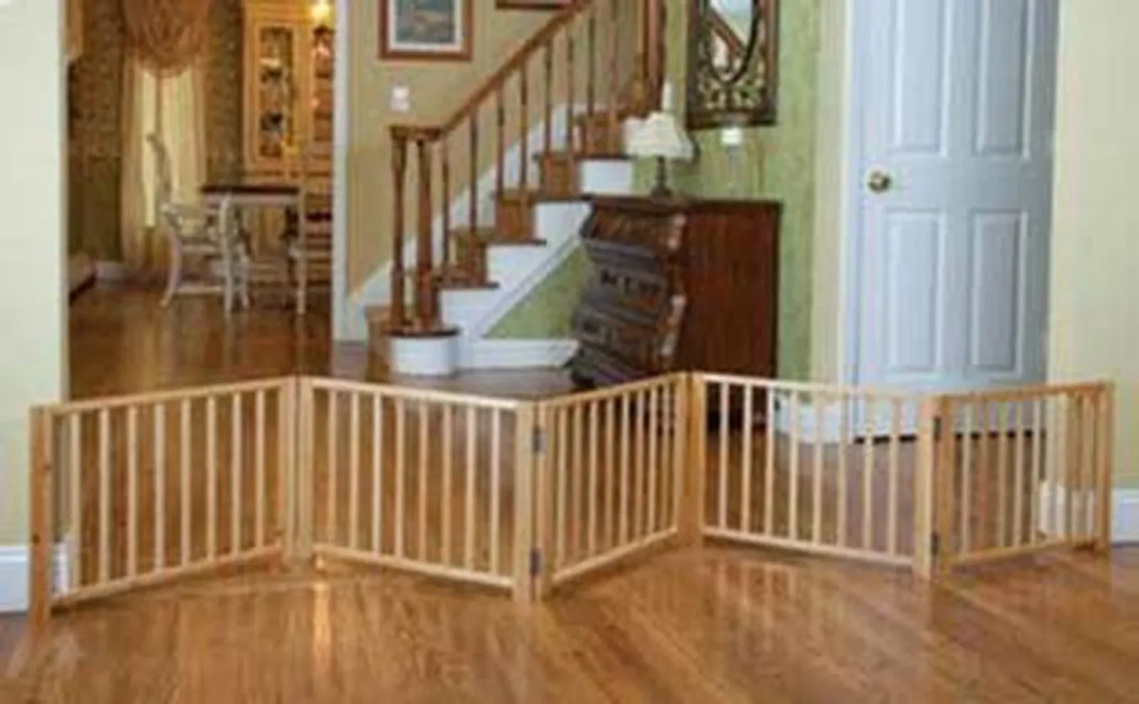 Four Paws Expandable Dog Gate, Wood Gate for Dogs, 3-Panel 24-68 in W x 17 in H