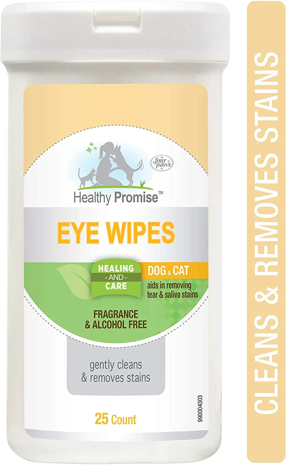 Four Paws Eye Wipes for Dog & Cat Eye Wipes 25 ct