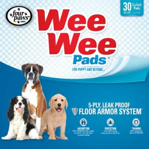 Four Paws Four Paws Wee-Wee Superior Performance Dog Pee Pads, 22 in x 23 in, 30 ct