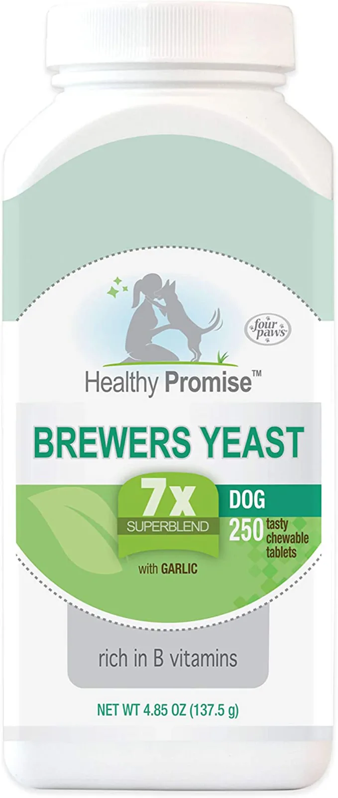 Four Paws Healthy Promise Brewers Yeast for Dogs, 4.85 oz 250 ct