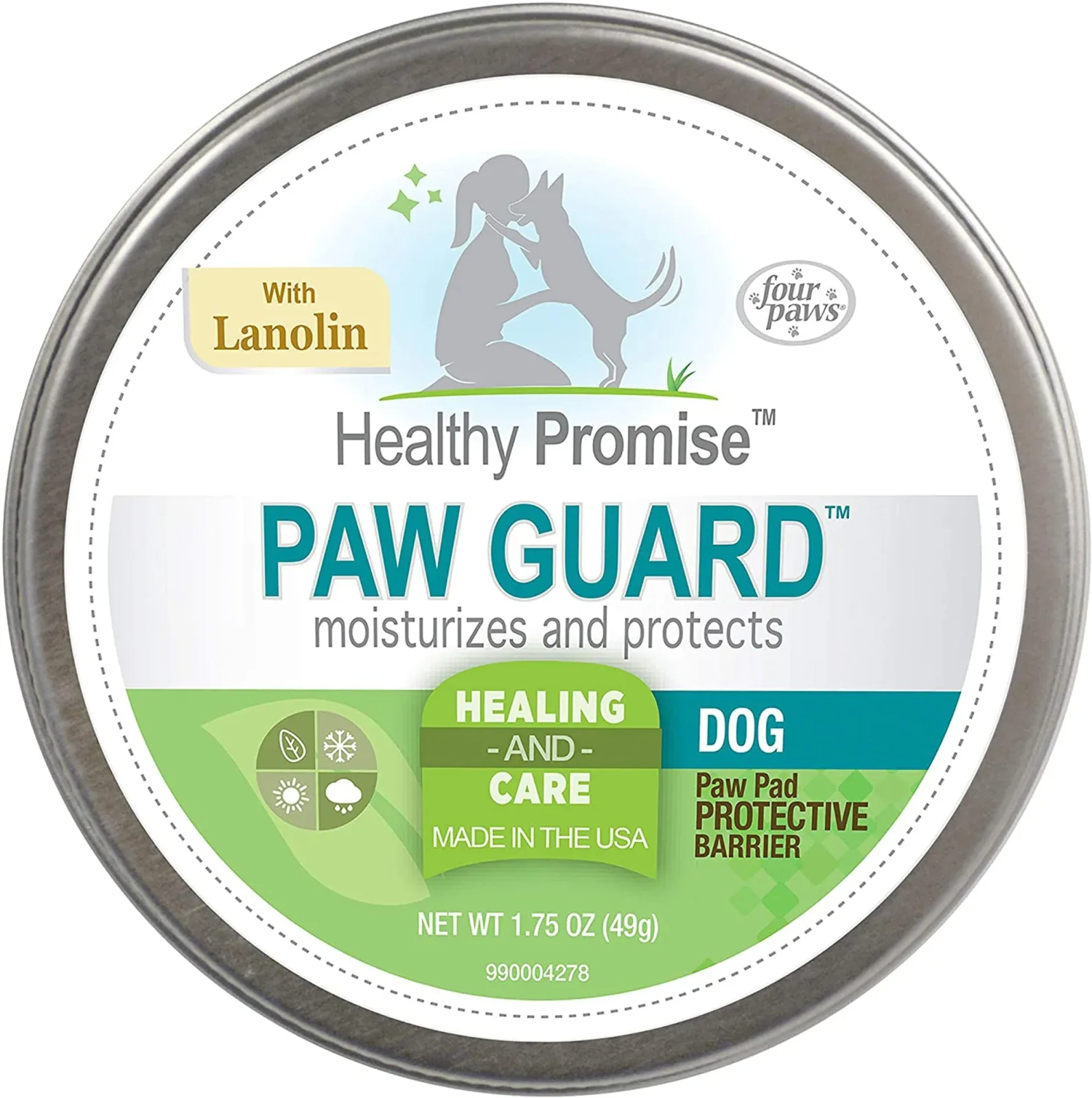 Four Paws Healthy Promise Paw Guard Dog Paw Balm With Lanolin 1.75 oz 1 ct