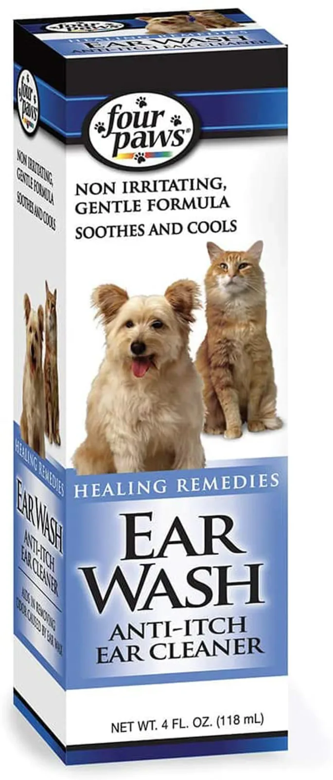 Four Paws Healthy Promise Pet Ear Wash for Dogs and Cats 4 oz