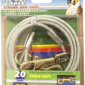 Four Paws Heavy Weight Dog Tie-Out Cable Silver, 20 ft