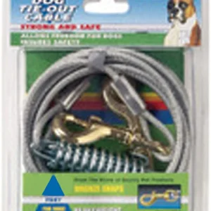 Four Paws Heavy Weight Dog Tie-Out Cable Silver, 30 ft