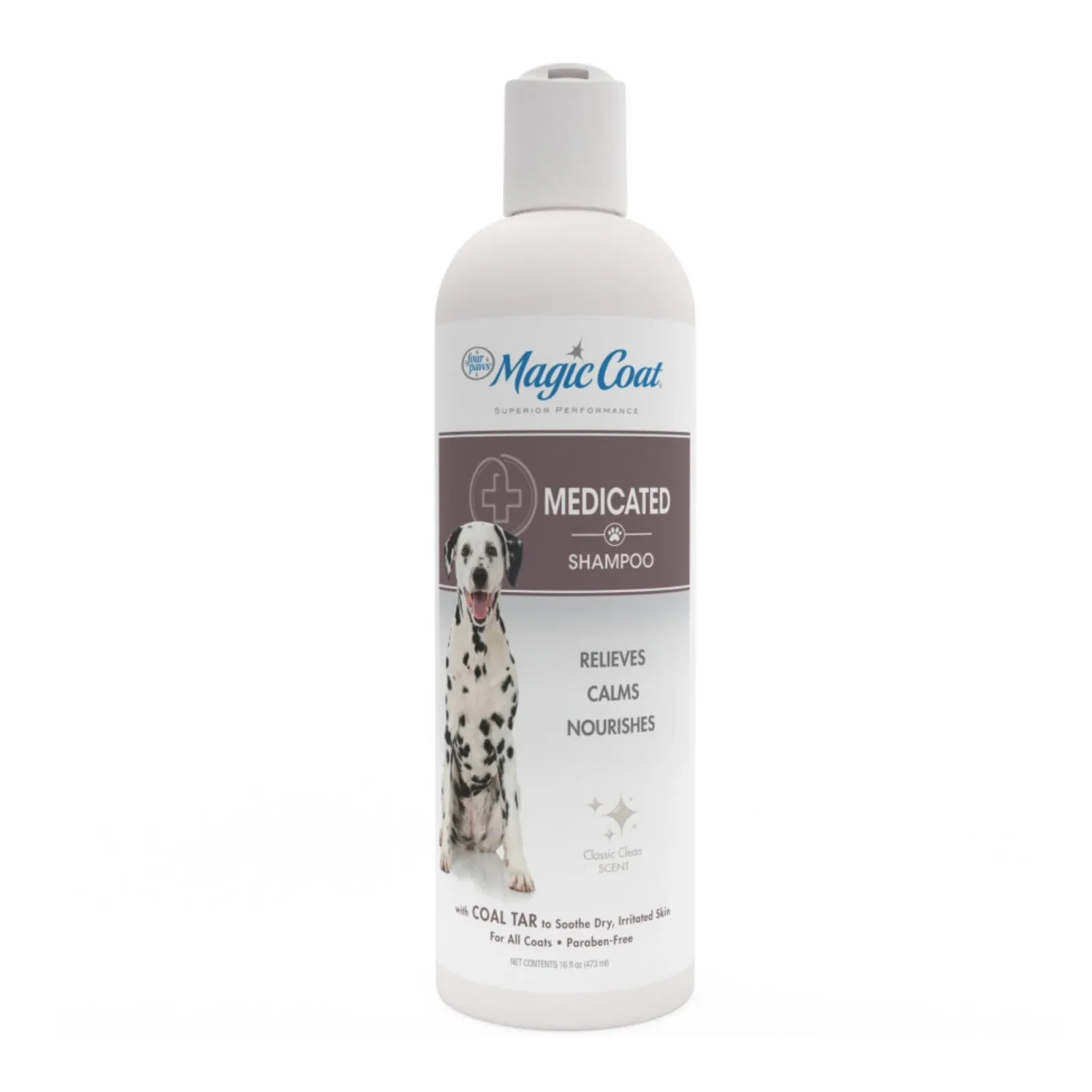 Four Paws Magic Coat Medicated Dog Shampoo Classic Clean, 16 oz, 1 ct