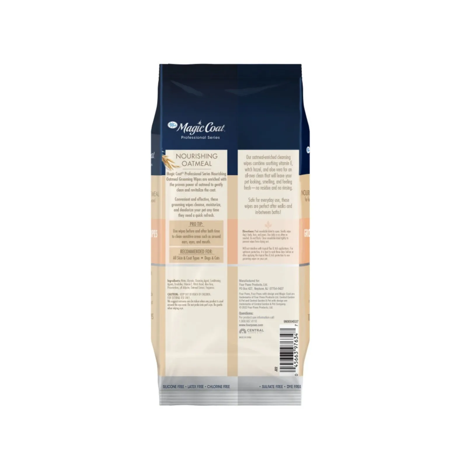 Four Paws Magic Coat Professional Series Grooming Wipes, 100-Count - Image 2