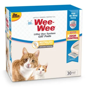 Four Paws Wee-Wee Cat Litter Box System Pads 11 in X 17 in (30 ct)