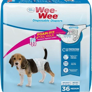 Four Paws WeeWee Disposable Dog Diapers Small 36 ct