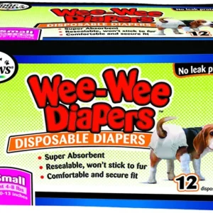Four Paws WeeWee Disposable Dog Diapers X-Small 12 ct