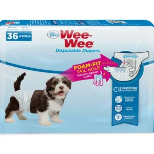 Four Paws WeeWee Disposable Dog Diapers X-Small 36 ct