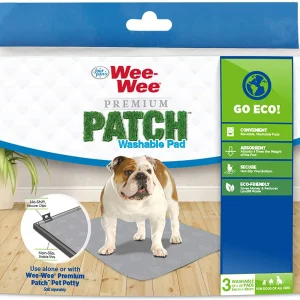 Four Paws WeeWee Premium Patch Reusable Pee Pad for Dogs, Premium Patch Washable Pad, 22 in x 23 in 3 ct