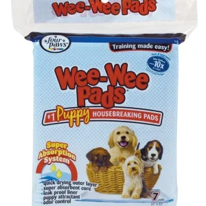 Four Paws WeeWee Superior Performance Dog Pee Pads, 22 in x 23 in 7 ct
