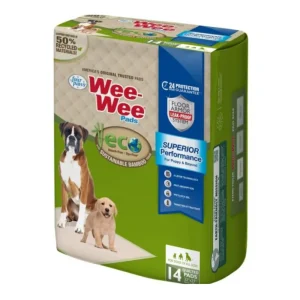 Four Paws WeeWee Superior Performance Eco Bamboo Dog Pee Pads, 22 in x 23 in, 14-Count
