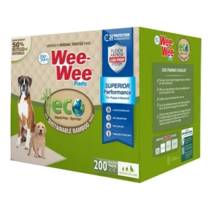 Four Paws WeeWee Superior Performance Eco Bamboo Dog Pee Pads, 22 in x 23 in, 200-Count