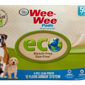 Four Paws WeeWee Superior Performance Eco Bamboo Dog Pee Pads Old Packaging, 22 in x 23 in 50 ct
