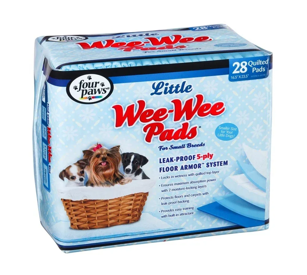 Four Paws WeeWee Superior Performance Little Dog Pee Pads 16.5 in x 23.5 in 28 ct